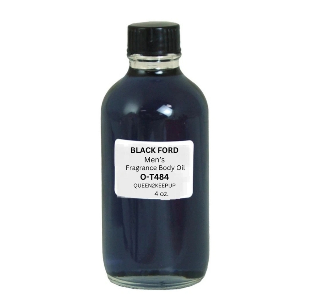 Black Ford Men's Body Oil Sophisticated Spicy and Sensual Fragrance Scent 4 oz
